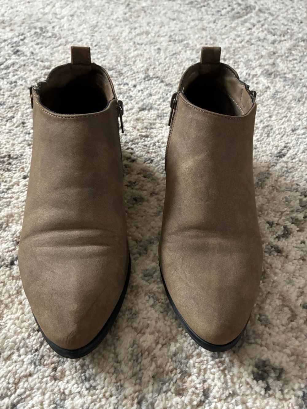 Restricted ankle booties size 6